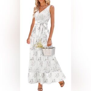 ❤️ Floral Maxi Dress with Bow